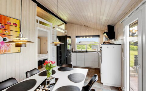 Tinja - 700M from the Sea: Interior Design, Ceiling, Flooring, Floor, Kitchen, Light Fixture, Countertop, Wood Flooring, Home Appliance, Chair