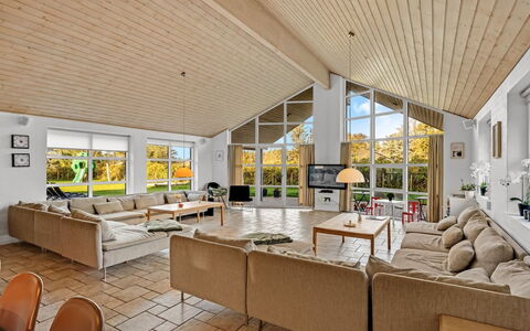 Berenika - 500M from the Sea: Ceiling, Couch, Interior Design, Living Room, Estate, Hardwood, Chair, Sofa Bed, Wood Flooring