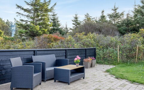 Berenika - 500M from the Sea: Shrub, Outdoor Furniture, Garden, Furniture, Shade, Landscaping, Hardwood, Yard, Backyard, Plank