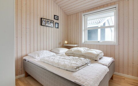 Anett - 400M from the Sea: Wood, Bedroom, Ceiling, Floor, Bed, Bedding, Bed Sheet, Room, Bed Frame, Hardwood