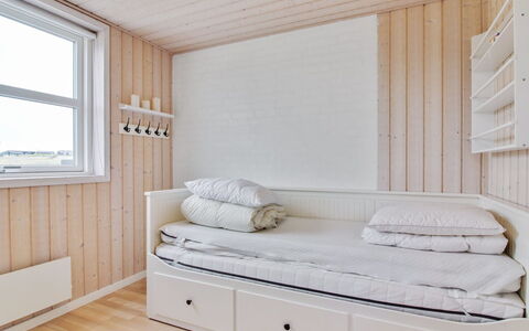 Anett - 400M from the Sea: Furniture, Wood, Interior Design, Floor, Flooring, Bed, Bedroom, Room, Lighting, Ceiling