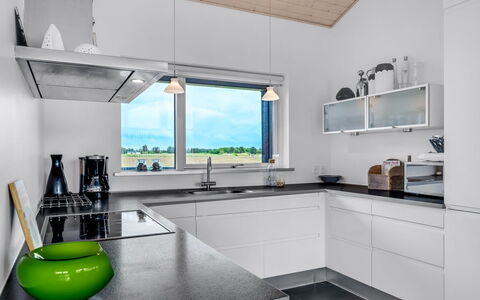 Meino - 1.4Km from the Sea: Kitchen, Countertop, Interior Design, Light Fixture, Flooring, Ceiling, Kitchen Appliance, Cabinetry, Home Appliance, Lighting