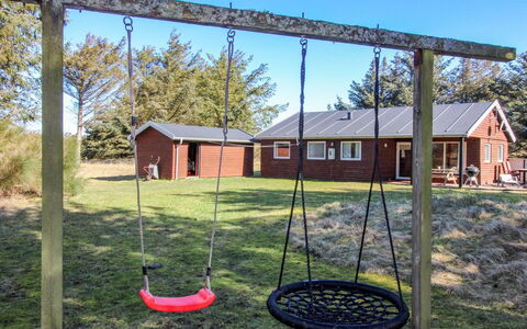 Lis - 300M from the Sea: Swing, Land Lot, Outdoor Play Equipment, Plain, Lawn, Garden, Shade, Backyard, Yard, Park
