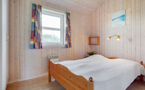 Karlsson - 500M from the Sea: Bed, Bedroom, Wood, Bed Sheet, Floor, Interior Design, Flooring, Bedding, Ceiling, Furniture