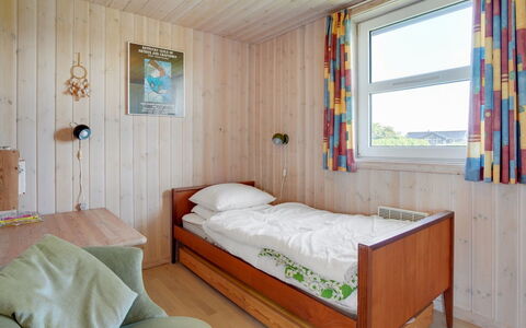 Karlsson - 500M from the Sea: Wood, Bedroom, Interior Design, Bed, Floor, Flooring, Furniture, Ceiling, Room, Bed Frame