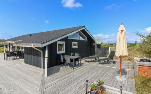 Kaija - 300M from the Sea: Blue, Wood, House, Home, Cottage, Plank, Shade, Hardwood, Deck, Boardwalk