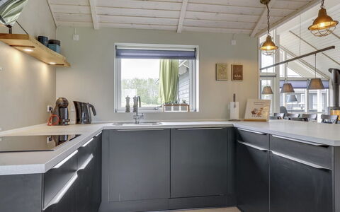 Ina - 1.2Km from the Sea: Kitchen, Countertop, Flooring, Cabinetry, Kitchen Appliance, Interior Design, Ceiling, Plumbing Fixture, Major Appliance, Tap