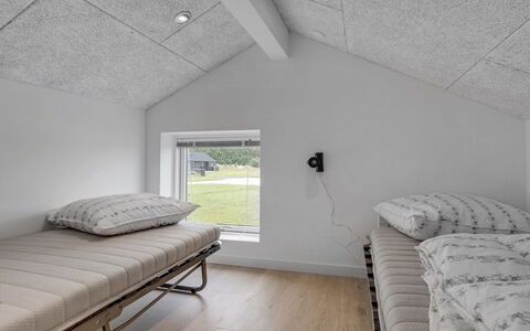 Dwerg - 1.5Km from the Sea: Wood, Ceiling, Flooring, Floor, Interior Design, Furniture, Attic, Room, Bedroom, Bed