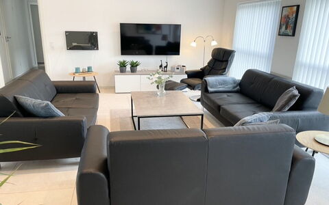 Dwerg - 1.5Km from the Sea: Furniture, Couch, Interior Design, Flooring, Floor, Living Room, Room, Table, Lighting