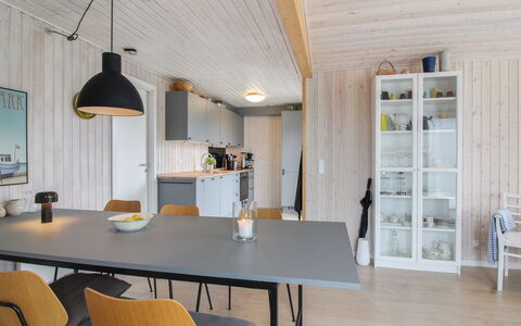 Marino - 480M from the Sea: Furniture, Interior Design, Flooring, Wood, Ceiling, Kitchen & Dining Room Table, Floor, Light Fixture, Dining Room, Table