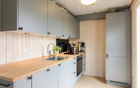 Marino - 480M from the Sea: Kitchen, Countertop, Wood, Kitchen Appliance, Cabinetry, Flooring, Interior Design, Furniture, Kitchen Sink, Sink