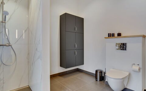 Amitola - 700M from the Sea: Flooring, Interior Design, Floor, Wall, Plumbing Fixture, Bathroom, Toilet, Plumbing, Lighting, Tile