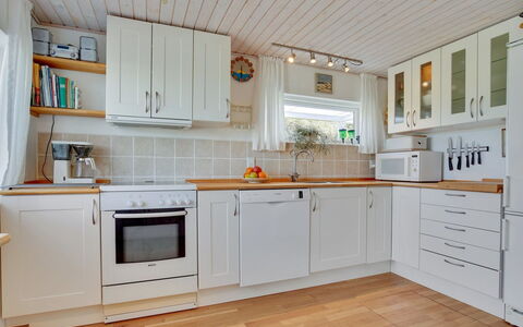 Ecaterina - 100M from the Sea: Kitchen, Kitchen Appliance, Countertop, Flooring, Major Appliance, Wood, Cabinetry, Interior Design, Floor, Home Appliance