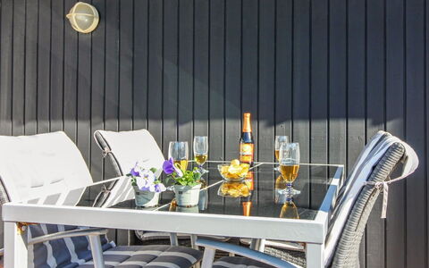 Tilda - 275M from the Sea: Roof, Home, Door, Cottage, Shade, Siding, Yard, Estate, Backyard