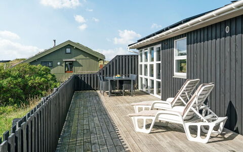 Laghmund - 250M from the Sea: Roof, Home, Siding, Cottage, Plank, Estate, Shade, Deck, Hardwood, Design