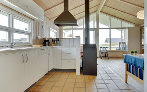 Viktoria - 400M from the Sea: Flooring, Floor, Interior Design, Kitchen, Furniture, Wood, Ceiling, Countertop, Wood Flooring, Cabinetry