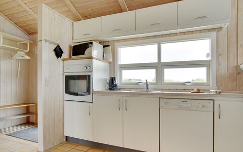 Viktoria - 400M from the Sea: Wood, Flooring, Floor, Interior Design, Kitchen, Ceiling, Countertop, Room, Sink, Cabinetry