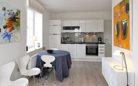 Lenaya - 75M from the Sea: Furniture, Interior Design, Flooring, Floor, Kitchen, Wood, Ceiling, Room, Chair, Table