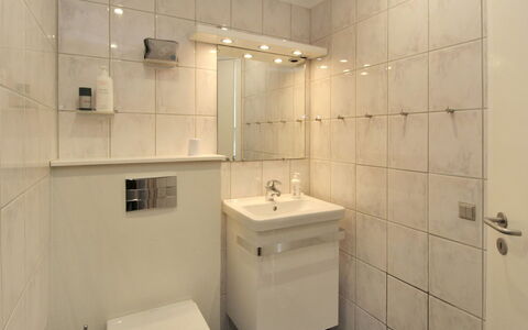 Lenaya - 75M from the Sea: Bathroom, Plumbing Fixture, Interior Design, Wall, Flooring, Bathroom Sink, Floor, Sink, Toilet, Tap
