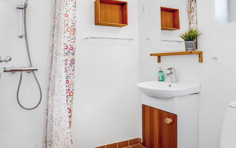 Adla - 450M from the Sea: Bathroom, Plumbing Fixture, Flooring, Interior Design, Bathroom Sink, Floor, Sink, Tap, Plumbing, Toilet