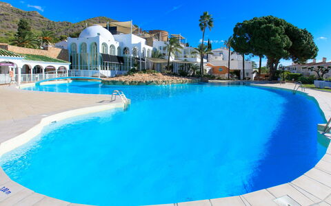 Casita Feliz: Swimming Pool, Resort, Leisure, Hacienda, Hotel, Villa, Outdoor Furniture, Shade, Vacation