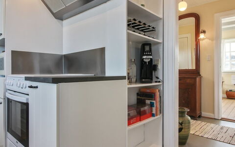 Fania - 200M from the Sea: Kitchen Appliance, Kitchen, Interior Design, Major Appliance, Countertop, Flooring, Cabinetry, Wood, Furniture, Floor