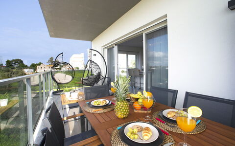 Emerson Plaza: Food, Table, Tableware, Furniture, Building, Chair, Plant, Window, Flowerpot, Dishware