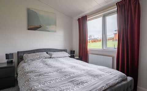 Loch Leven Lodge 25 East: Property, Building, Furniture, Comfort, Azure, Interior Design, Window, Wood, Bed Frame, Pillow