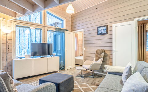 Villa Rukan Kesäniemi: Wood, Siding, Cottage, House, Home, Plank, Garden Buildings, Log Cabin, Hardwood, Porch