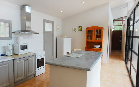 Villa Isabelle: Property, Room, Furniture, Building, Countertop, Floor, Kitchen, Interior Design, House, Ceiling
