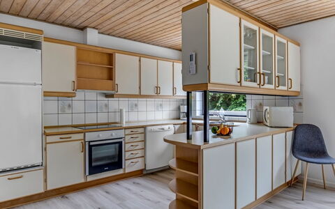 Solmaz - 3.5Km from the Sea: Flooring, Kitchen, Interior Design, Wood, Countertop, Floor, Ceiling, Furniture, Cabinetry, Wood Flooring
