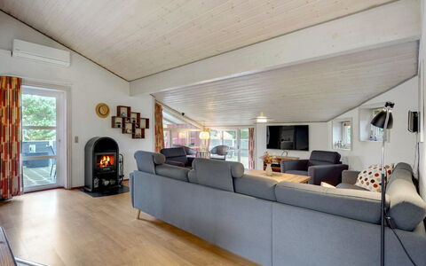 Asdis - 2.8Km from the Sea: Wood, Couch, Ceiling, Interior Design, Flooring, Living Room, Furniture, Floor, Room