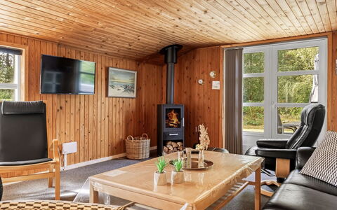 Troen - 3.8Km from the Sea: Furniture, Flooring, Interior Design, Wood, Floor, Ceiling, Chair, Room, Living Room, Wood Flooring