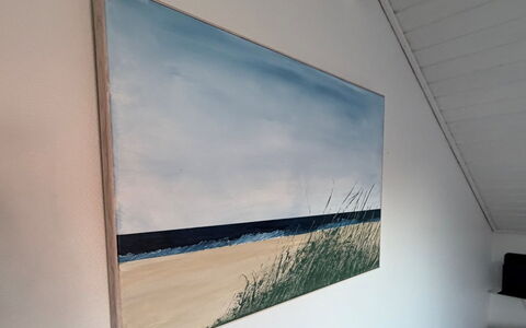 Adils - 2.5Km from the Sea: Sea, Coast, Ocean, Modern Art, Shore, Picture Frame, Beach
