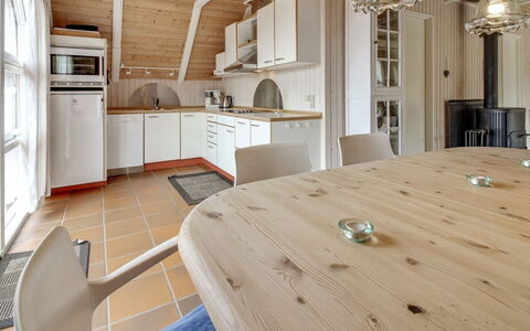 Dida - 3.1Km from the Sea: Furniture, Interior Design, Flooring, Floor, Wood, Ceiling, Kitchen, Countertop, Kitchen & Dining Room Table, Room