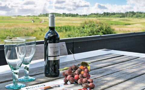 Merisa - 2.5Km from the Sea: Furniture, Table, Outdoor Furniture, Outdoor Table, Chair, Wine, Bottle, Picnic Table, Wine Glass, Kitchen & Dining Room Table