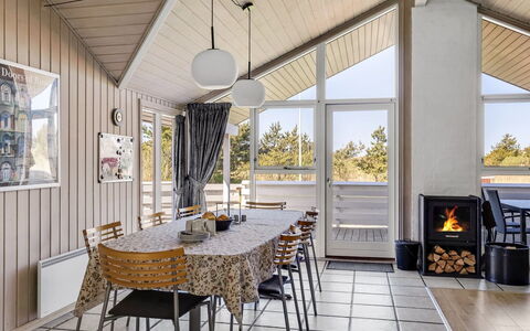 Hermandine - 700M from the Sea: Wood, Home, Interior Design, Furniture, Ceiling, Chair, Cottage, Kitchen & Dining Room Table, Porch, Living Room