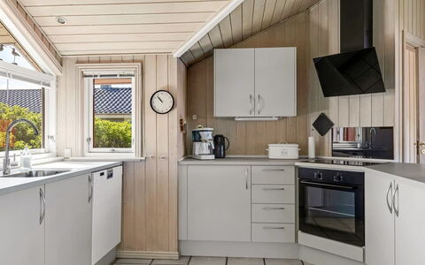 Hermandine - 700M from the Sea: Kitchen Appliance, Kitchen, Interior Design, Ceiling, Major Appliance, Countertop, Flooring, Cabinetry, Home Appliance, Floor