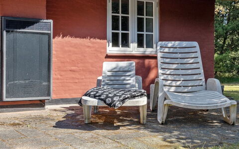 Gudmund - 3.9Km from the Sea: Furniture, Outdoor Furniture, Chair, Cottage, Shade, Hardwood, Garden, Wood Stain, Yard, Sunlounger