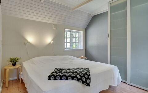 Gudmund - 3.9Km from the Sea: Flooring, Floor, Interior Design, Wood, Ceiling, Bedroom, Bed, Furniture, Room, Wood Flooring