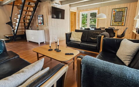 Volmar - 3.5Km from the Sea: Furniture, Flooring, Wood, Interior Design, Couch, Floor, Room, Living Room, Wood Flooring, Ceiling