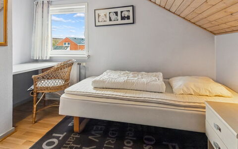 Nilaus - 2.3Km from the Sea: Bed, Bedroom, Floor, Interior Design, Flooring, Bedding, Bed Sheet, Wood, Ceiling, Linens