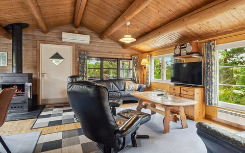 Thorbergh - 2Km from the Sea: Wood, Home, Furniture, Cottage, Ceiling, House, Log Cabin, Door, Couch, Living Room
