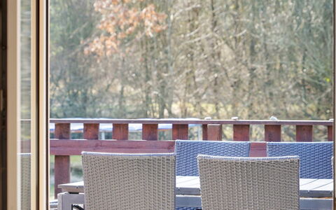 Botulf - 3.8Km from the Sea: Wood, Glass, Chair, Hardwood, Wood Stain, Shade, Eco Hotel, Daylighting, Balcony, Outdoor Furniture