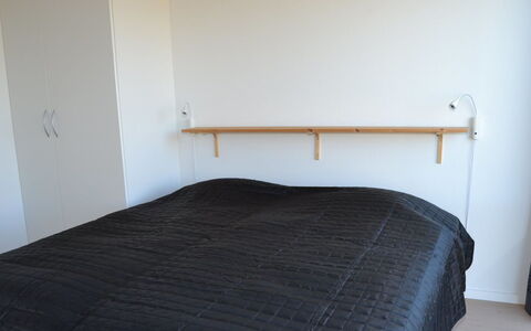 Elinora - 100M from the Sea: Wood, Bedroom, Furniture, Bed, Floor, Flooring, Interior Design, Bedding, Linens, Bed Sheet