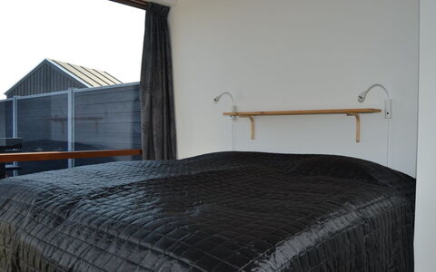 Elinora - 100M from the Sea: Wood, Bedroom, Interior Design, Floor, Bedding, Bed, Linens, Ceiling, Bed Sheet, Bed Frame