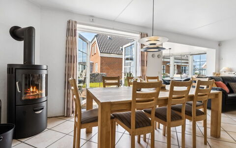 Langsom - 100M from the Sea: Furniture, Interior Design, Flooring, Wood, Floor, Table, Kitchen & Dining Room Table, Ceiling, Chair, Dining Room