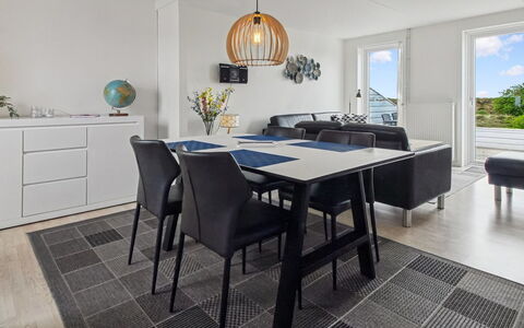 Femja - 2.3Km from the Sea: Furniture, Interior Design, Flooring, Floor, Table, Chair, Dining Room, Wood, Light Fixture, Wood Flooring