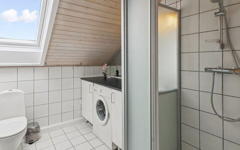 Femja - 2.3Km from the Sea: Flooring, Floor, Plumbing Fixture, Interior Design, Ceiling, Bathroom, Plumbing, Room, Tap, Sink
