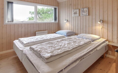 Oivi - 430M from the Sea: Bedroom, Wood, Bed, Bed Sheet, Bedding, Interior Design, Ceiling, Floor, Flooring, Bed Frame